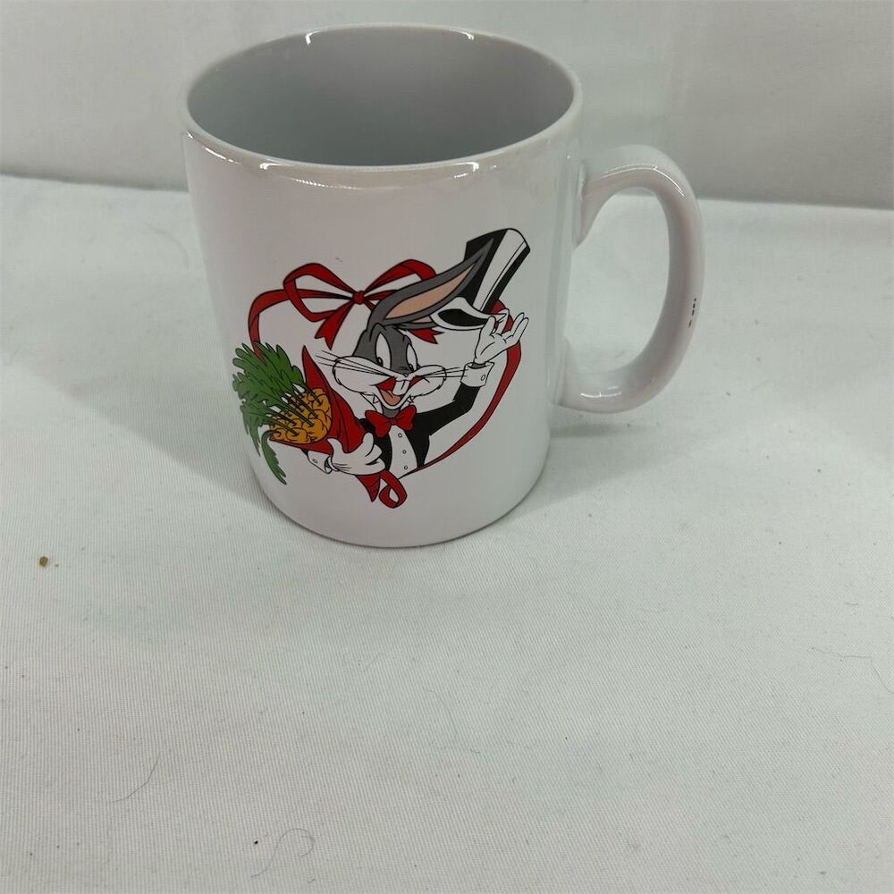 Vintage Warner Bros Bugs Bunny 24 Carrot Mom XL Coffee Mug Looney Tunes